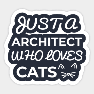 architect cat Sticker